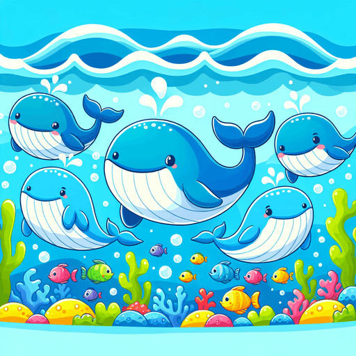 Sailing With Whales Painting By Diamonds Kit