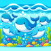 Sailing With Whales Painting By Diamonds Kit