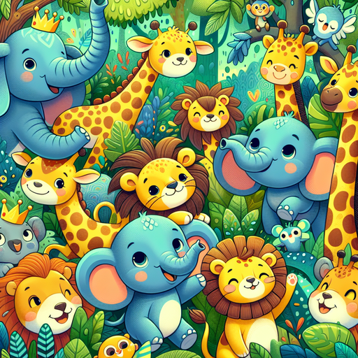 Animal Kingdom Celebration Paint By Color