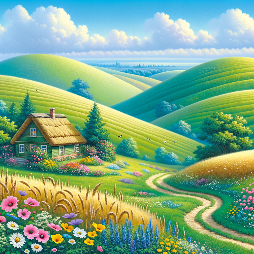 Charming Countryside Escape 5D DIY Paint By Diamond Kit