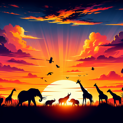 Wild Safari Sunset Diamond Painting