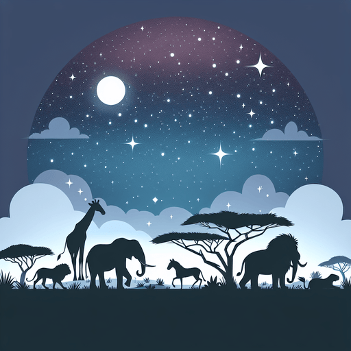 Safari Night DIY Paint By Diamonds