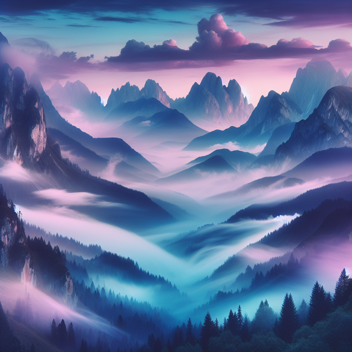 Mystical Mountain Dawn Paint By Diamonds