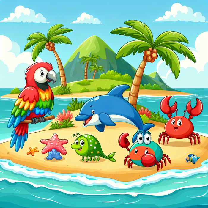 Happy Island Adventure Paint By Diamonds Art