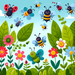 Friendly Insects Garden Paint By Diamonds