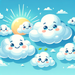 Playful Clouds Paint By Color