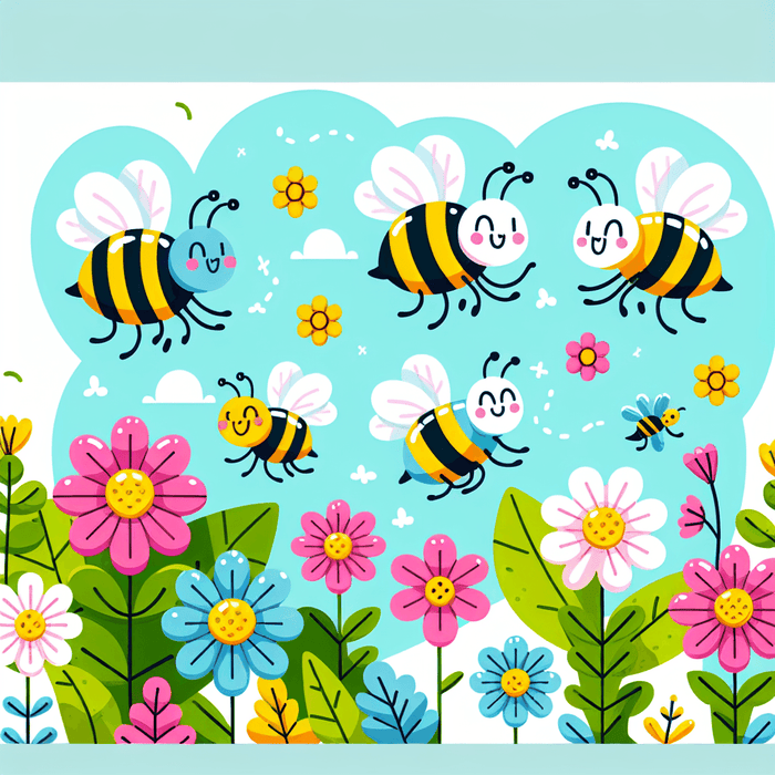 Busy Bumblebee Garden Painting By Diamonds Kit