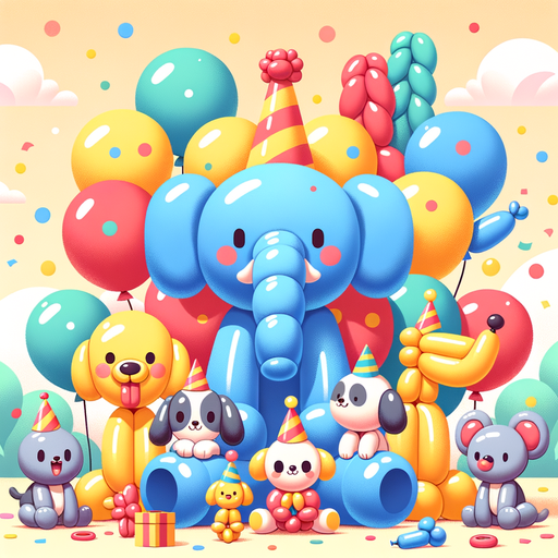 Joyful Balloon Animals Paint By Diamonds Kits