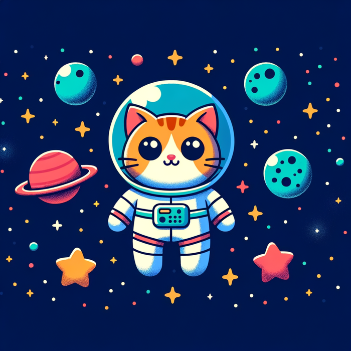 Cosmic Cat Adventure Paint By Diamonds