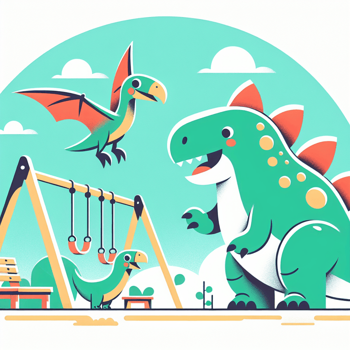 Playful Dino Playground Paint By Diamond