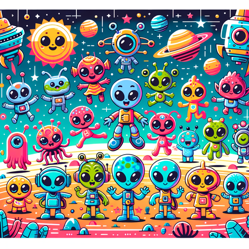 Silly Alien Adventures Paint By Diamonds