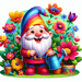 Joyful Gardening Gnome Paint By Diamonds Art