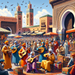 Marrakech Popular Arts Festival - Morocco Painting By Diamonds Kit