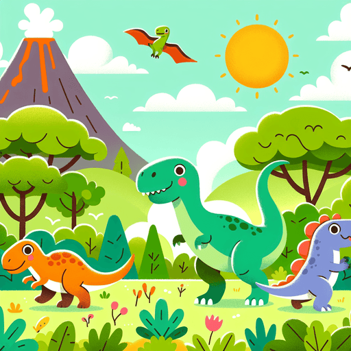 Gigantic Dino Adventure Paint By Diamonds Art