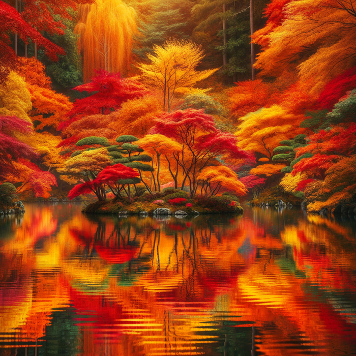 Tranquil Autumn Reflections Paint By Color