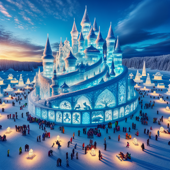 Harbin International Ice And Snow Sculpture Festival Painting Diamond Kit