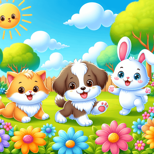 Cuddly Pet Adventure Paint By Diamonds Art