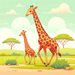 Gentle Giant Giraffe Gathering Diamonded Painting Kits
