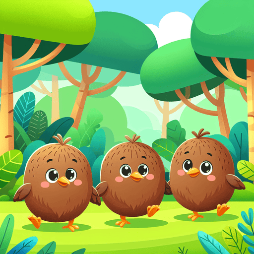 Cute Kiwi Birds Paint By Diamonds Kits