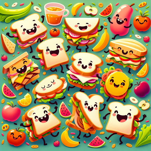 Silly Sandwich Party Diamonded Painting Kits