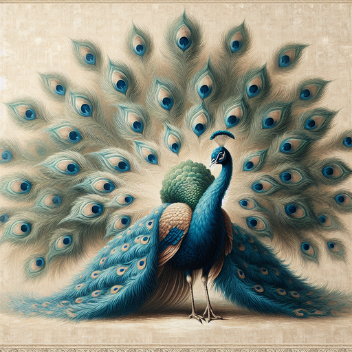 Peacock Elegance DIY Paint By Diamonds