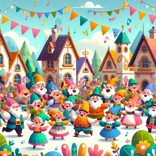 Fairytale Village Celebration Paint By Diamonds