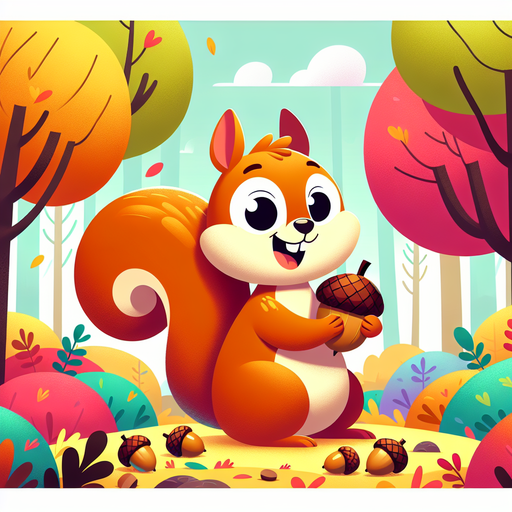 Sweet Squirrel Painting By Diamonds Kit