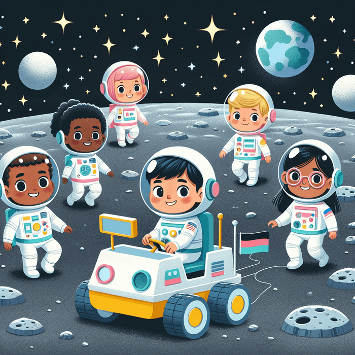 Lunar Rovers' Expedition Paint By Diamond