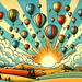 Colorful Balloon Festival Painting Diamond Kit