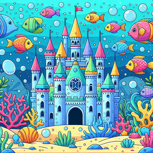 Undersea Castle Discovery Paint By Diamond