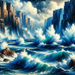 Wild Ocean Wave Paint By Diamonds Kits