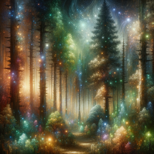 Mystical Enchanted Forest Paint By Color