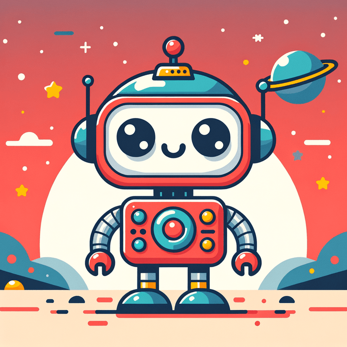 Cute Robot Buddy Diamond Painting