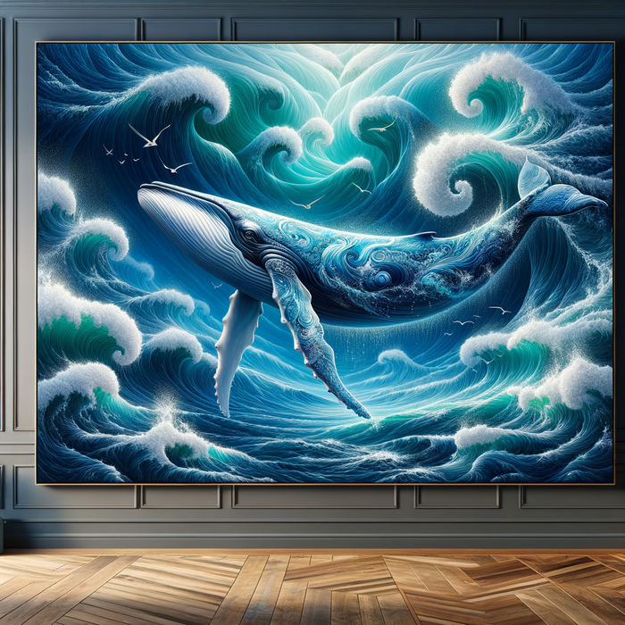 Majestic Whale Journey Paint By Diamonds Art