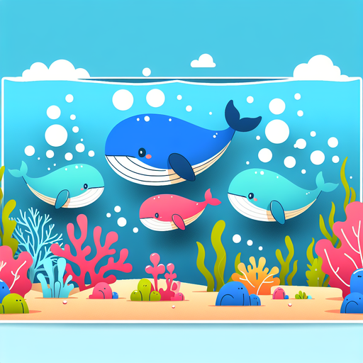 Whimsical Whales Ocean Scene Painting By Diamonds Kit