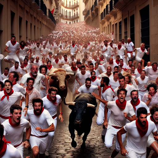 Fiestas De San Fermín - Pamplona Painting Diamond Kit
