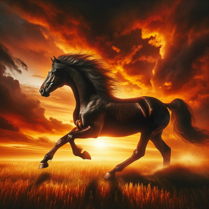 Galloping Horse Freedom Paint By Diamonds Kits