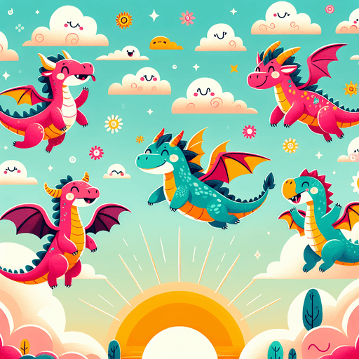 Fun Fantasy Dragons Painting By Diamonds Kit