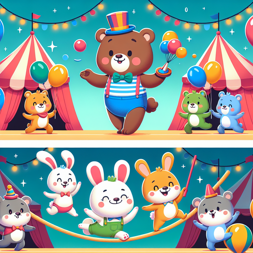 Adorable Critter Circus Paint By Diamond