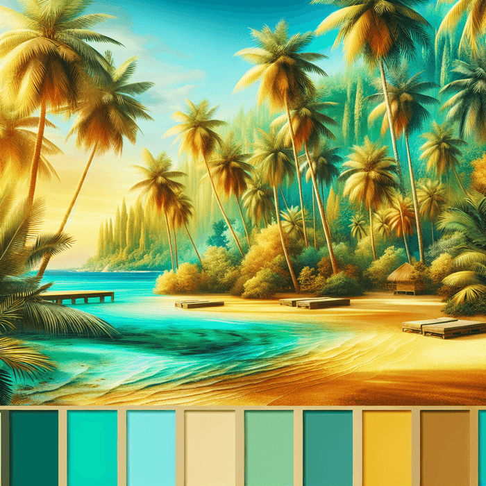 Stunning Tropical Paradise Diamonded Painting Kits