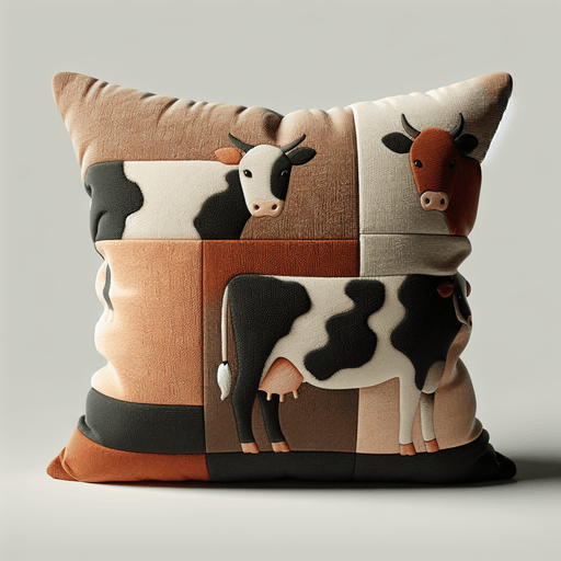 Pastoral Cow Cushion DIY Paint By Diamonds