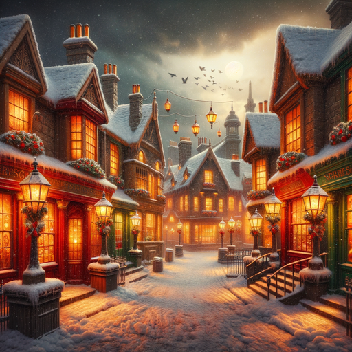 Victorian Christmas Eve Paint By Diamonds Art