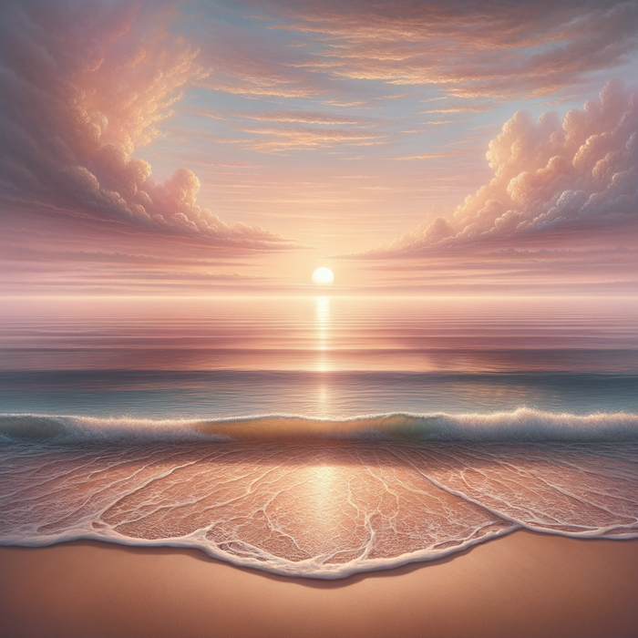 Serene Ocean Sunrise Paint By Color