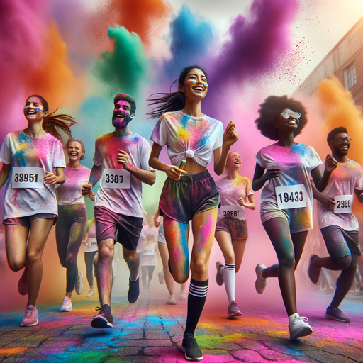 The Color Run Painting By Diamonds Kit