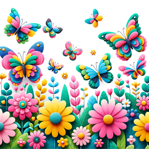 Colorful Butterfly Wonderland Paint By Diamonds Kits