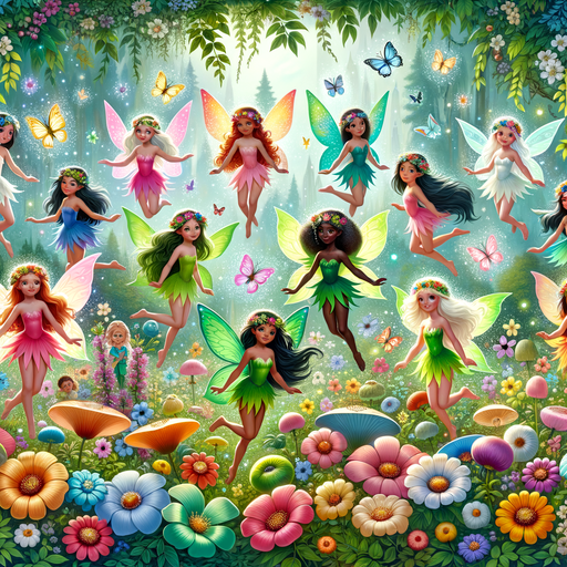 Enchanting Forest Fairies Diamonded Painting Kits