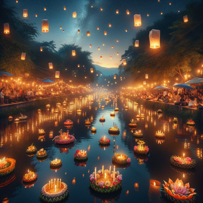 Loy Krathong - Thailand Paint By Diamonds