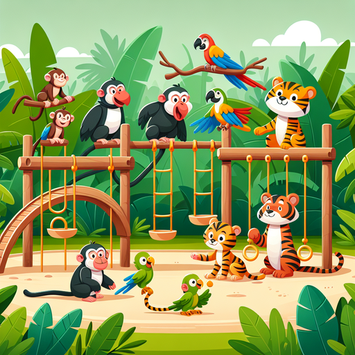 Jungle Playground Diamond Painting