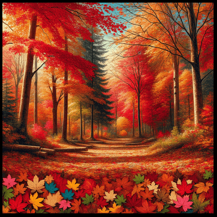 Glorious Autumn Leaves Diamonded Painting Kits