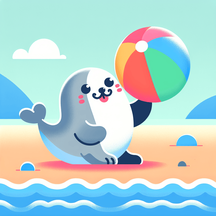 Playful Seal Paint By Diamonds